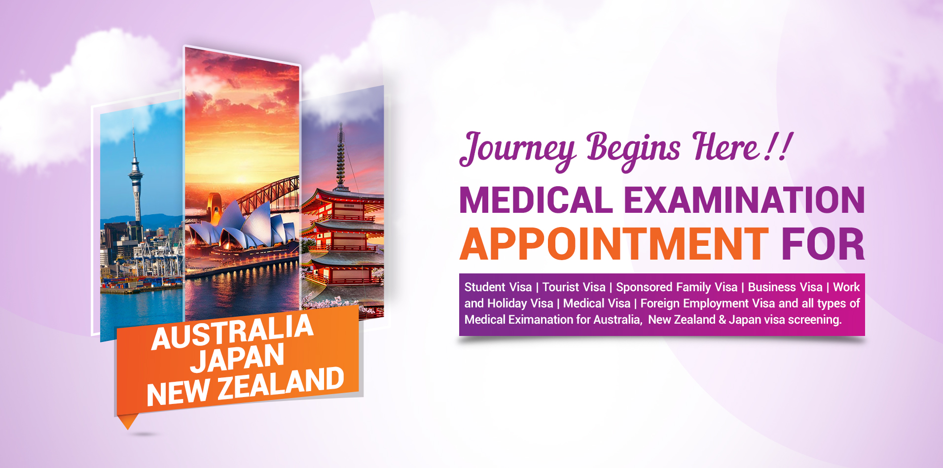 Medical Examination for Australia, Japan and New Zealand
